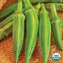 Load image into Gallery viewer, Okra 'Clemson Spineless' Organic Seeds