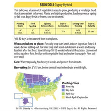 Load image into Gallery viewer, Broccoli 'Gypsy Hybrid' Seeds