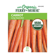 Load image into Gallery viewer, Carrot Long Imperator Organic Seeds