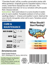 Load image into Gallery viewer, Tomato 'Cherokee Purple' Organic Seeds