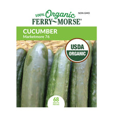 Load image into Gallery viewer, Cucumber, Marketmore Organic Seeds