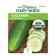 Load image into Gallery viewer, Cucumber Straight Eight Organic Seeds