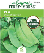 Load image into Gallery viewer, Pea 'Oregon' Sugar Pod Organic Seeds