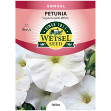 Load image into Gallery viewer, Petunia Supercascade White Seeds