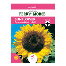 Load image into Gallery viewer, Sunflower American Giant Hybrid Seeds