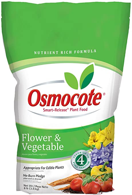 complete plant fertilizer Osmocote Flower and Vegetable Slow Release Fertilizer – Denchfield Nursery,  Inc