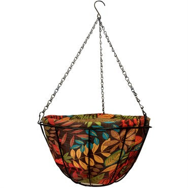 Decorative Hanging Basket with Fabric Coco Liner – Denchfield Nursery, Inc