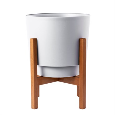 Bloem Hopson Planter with Wood Stand