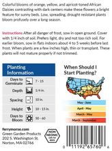 Load image into Gallery viewer, African Daisy Giant Mixed Colors Seeds
