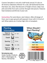 Load image into Gallery viewer, Cosmos Sensation Mixed Colors Seeds
