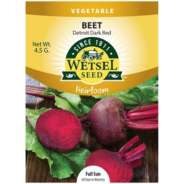 Beet Heirloom Detroit Dark Red Seeds