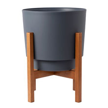 Load image into Gallery viewer, Bloem Hopson Planter with Wood Stand
