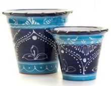 Load image into Gallery viewer, Hand Painted &quot;Mini Madrid Cadiz&quot; Ceramic Pots

