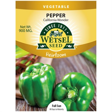 Pepper California Wonder Organic Seeds