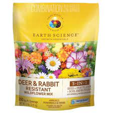 Earth Science Wildflower Deer & Rabbit Resistant Seed Mix