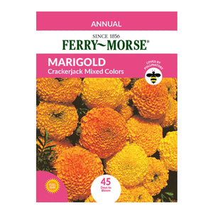 Marigold Crackerjack Mixed Colors Seeds