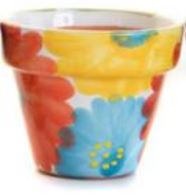 Load image into Gallery viewer, Hand Painted &quot;Mini Madrid Multiflora&quot; Ceramic Pots
