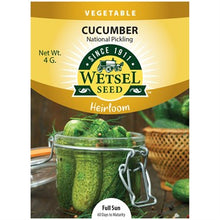 Load image into Gallery viewer, Cucumber, National Pickling Seeds
