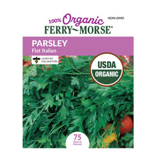 Load image into Gallery viewer, Parsley Single Italian Flat Organic Seeds
