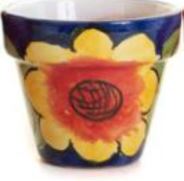 Load image into Gallery viewer, Hand Painted &quot;Mini Madrid Sunflower&quot; Ceramic Pots
