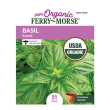 Load image into Gallery viewer, Basil, Sweet Organic Seeds

