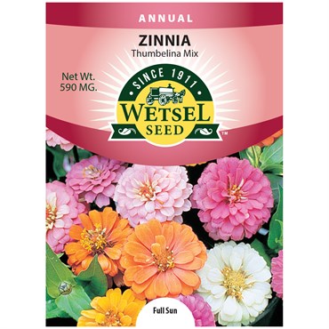 Zinnia Thumbelina Mix Seeds