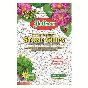 Hoffman White Marble Stone Chips (2 quart)