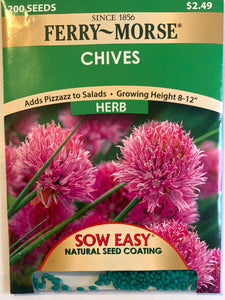 Chives Organic Sow Easy Seeds