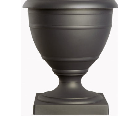 plastic black urn planter Olympia Black Urn – Denchfield Nursery, Inc