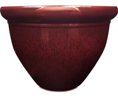 Pizzazz Planter Warm Red Resin (9 Inch)